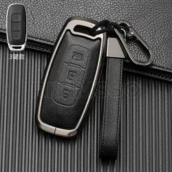 Zinc Alloy+leather Car Remote Key Fob Case Cover for Nissan Qashqai Altima Ariya 2022 Original Remote Control Key Shell