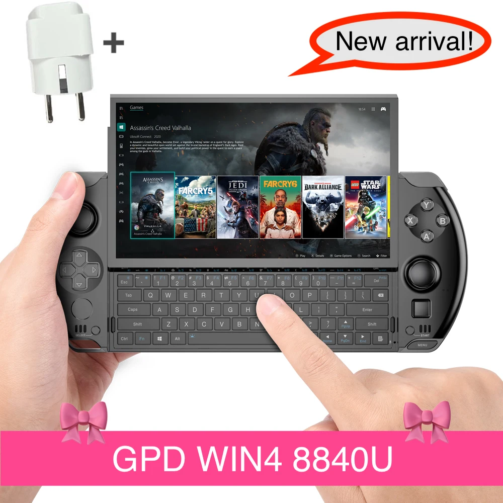 Nuovo Arrivo! Gpd Win4 Win 4 2024 Amd 8840U Tablet Gamepad Portatile Da 6 Pollici Win10 Sistema Pocket Mini Pc Laptop Game Player Console