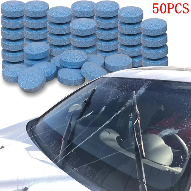 50PCS Auto Feste Brause Tabletten Spray Reiniger Auto Fenster  Windschutzscheibe Glas Reinigung Auto Windschutzscheibe Waschen Zubehör -  AliExpress