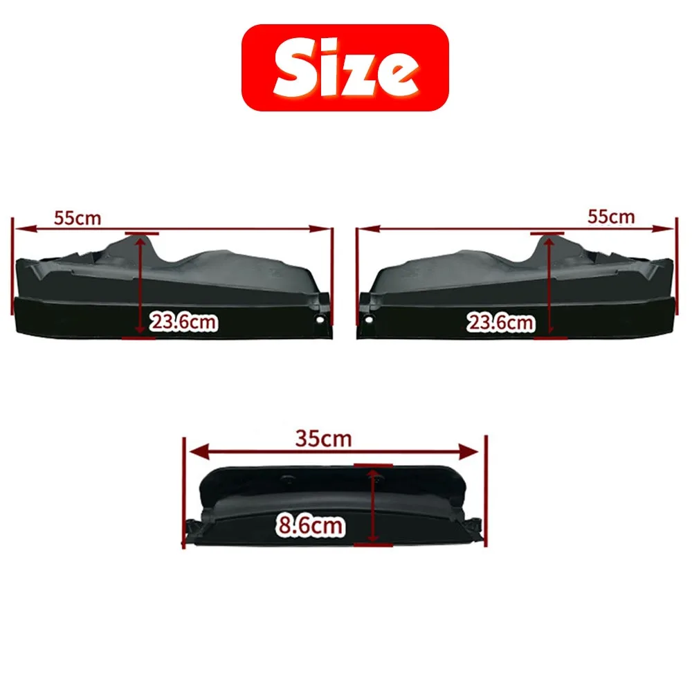 CAER Car Engine Upper Compartment Partition Panel Kit Replace for 51717169421 51717169420 51717169419 BMW X5 X6 E70 E71 E72 engine compartment panel