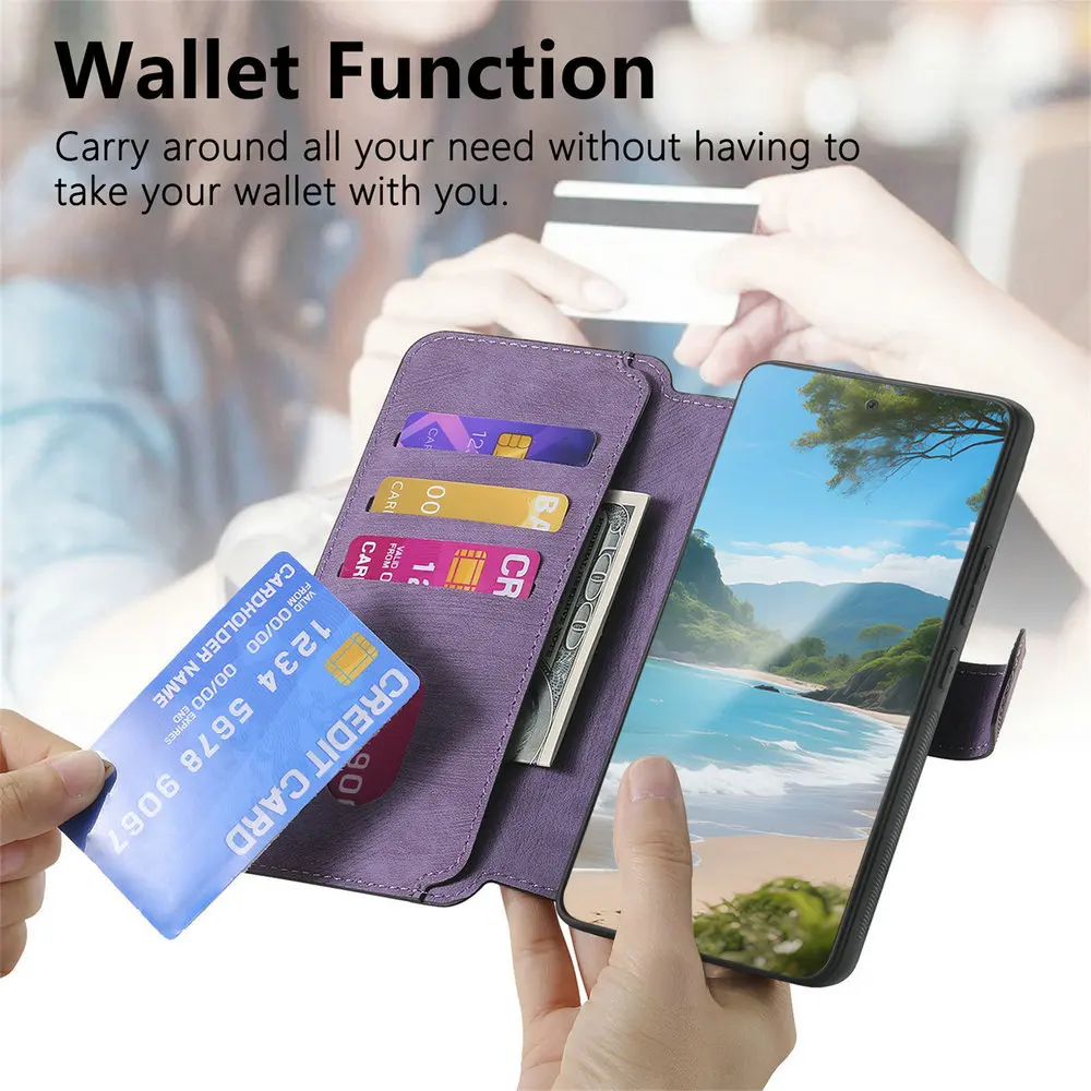 Detachable Leather Wallet Flip Case for OPPO Reno - 2-in-1 Design
