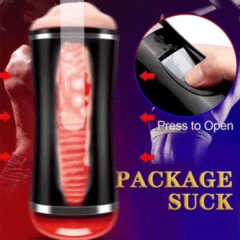 2in1 Real Vagina Oral Vibrating Sucking Pocket Pussy Blowjob Mouth Sex Toy for Men Automatic Male Masturbator Cup Dual Channel 3