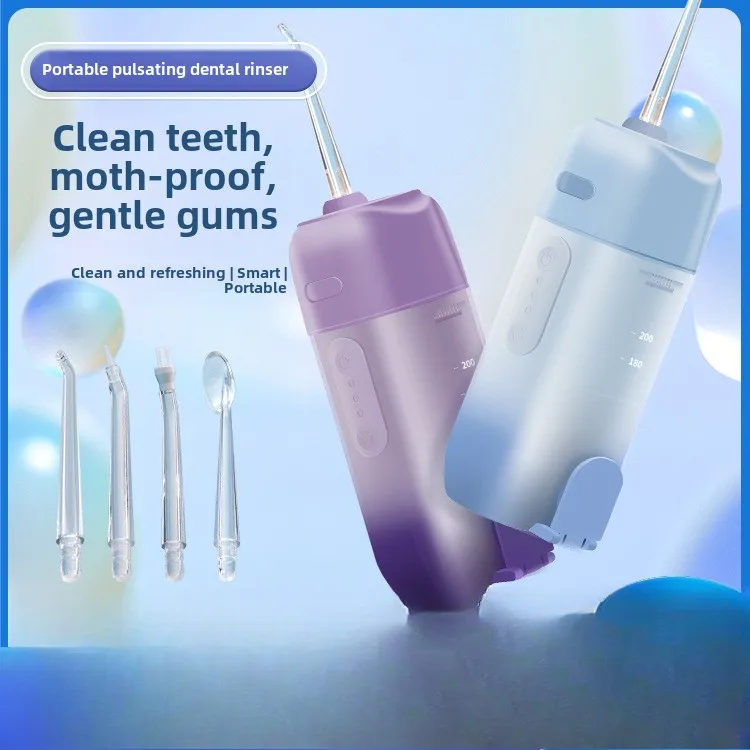 200ML New Telescopic Smart Electric Tooth Flusher Portable Water Floss Household Oral Teeth Cleaning Tooth Washer Fresh