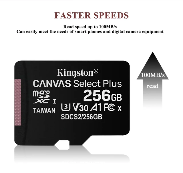 Cartao de Memoria Micro Sd Kingston 128gb Canvas Select Plus Classe 10  100mbs - Acessórios - InfoVale