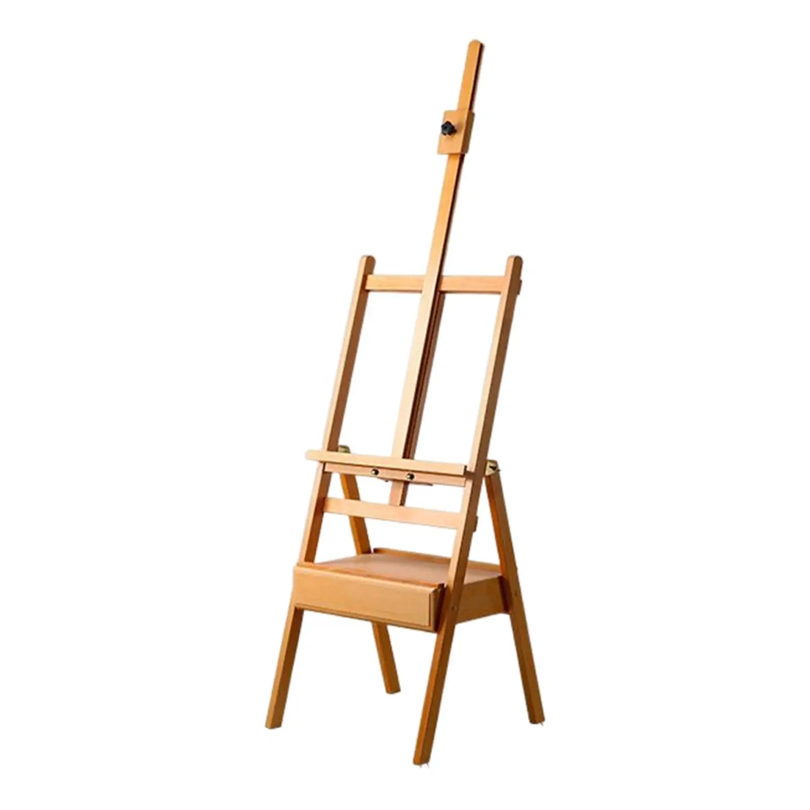 Wooden French Sketchbox Easel with Drawer Adjustable Studio Field Sketch Box Easel Stand for Accessories Sketching Artist