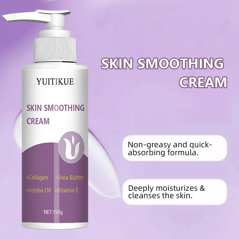 YUITIKUE Smooth Skin Cream with Collagen, Shea Butter, Jojoba Oil, and Vitamin E, deeply moisturizing, firming, and lifting