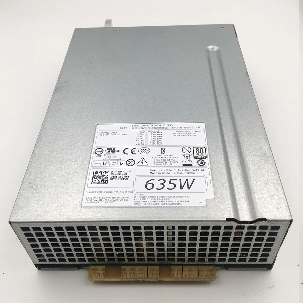 For DELL T5600 T3600 Power Supply F635EF-00 01K45H 635W 7 For DELL T5600 T3600 Power Supply F635EF-00 01K45H 635W - Image 5