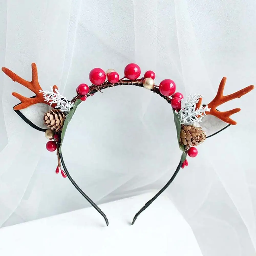 Headwear Cute Flower For Female Make Up For Girl Women Hair Band Korean Style Head Hoop Hair Accessories Antlers Headband