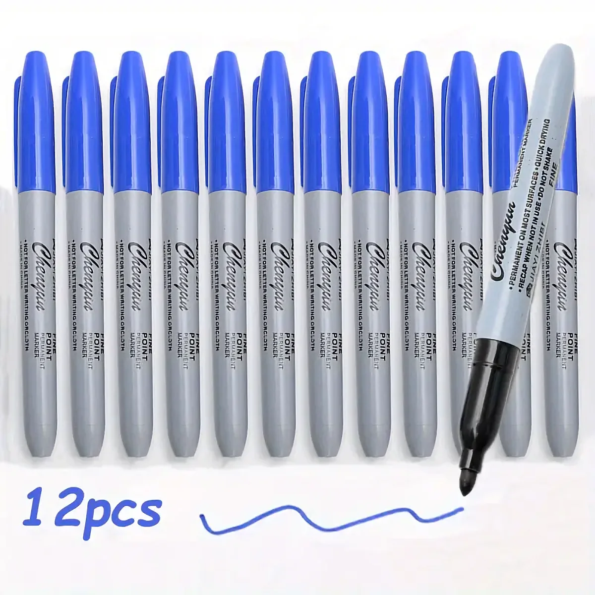Premium Fine Point Permanent Markers - Ideal for Classroom and Office, Durable and Long-Lasting