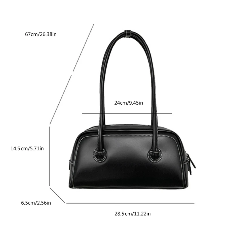 2024 NEW Shoulder Bags Large Capacity Soft Handbag for Women Girl Solid Color Travel Shopping Zipper Bag Splashproof Bag