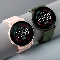 Luminous LED Sports Watch 2025 New Fashion Round Waterproof Electronic Watch Men and Women Digital Clock Relojes Electrónicos 1