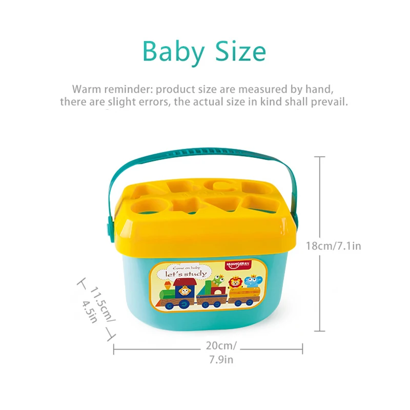 Infant and toddler toy puzzle early education graphic color cognitive matching box 5