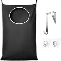 Large Oxford Door Hanging Laundry Hamper Bag with Hooks Dirty Clothes Storage Bag for Bedroom Bathroom 1