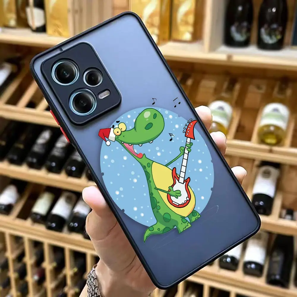 thumbnail image 1 of Funda mate para Redmi NOTE 12 11 10 11S 10S 9 9S 9T 8 7 6 5 4 3PRO PLUS 4G 5G Funda Coque Capa Shell lindo cocodrilo de dibujos animados, 1 of 5