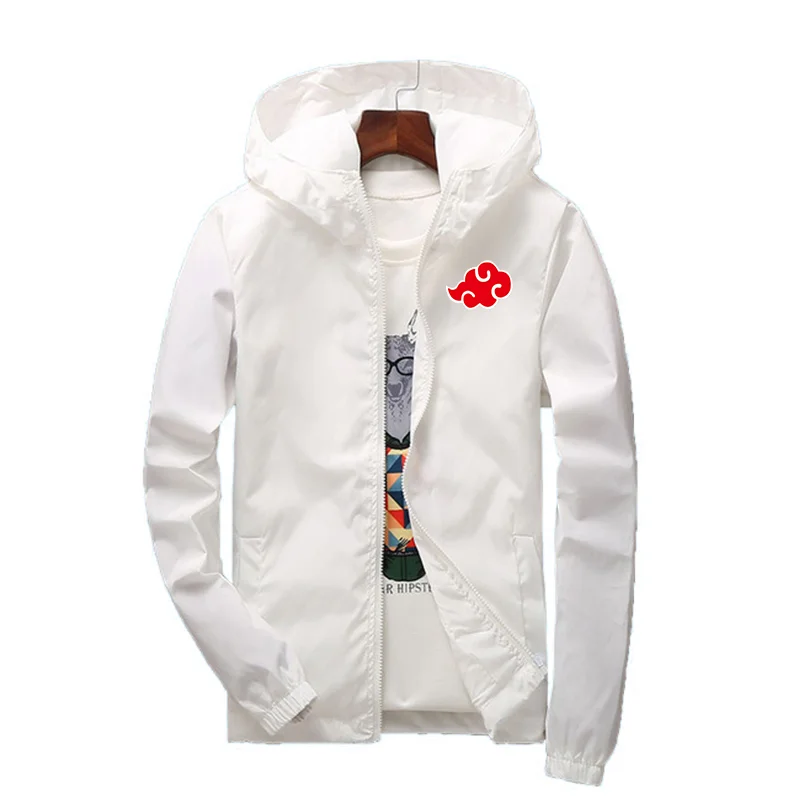 2024 new spring and autumn men's light jacket large size coat casual youth students sunscreen waterproof hooded windbreaker
