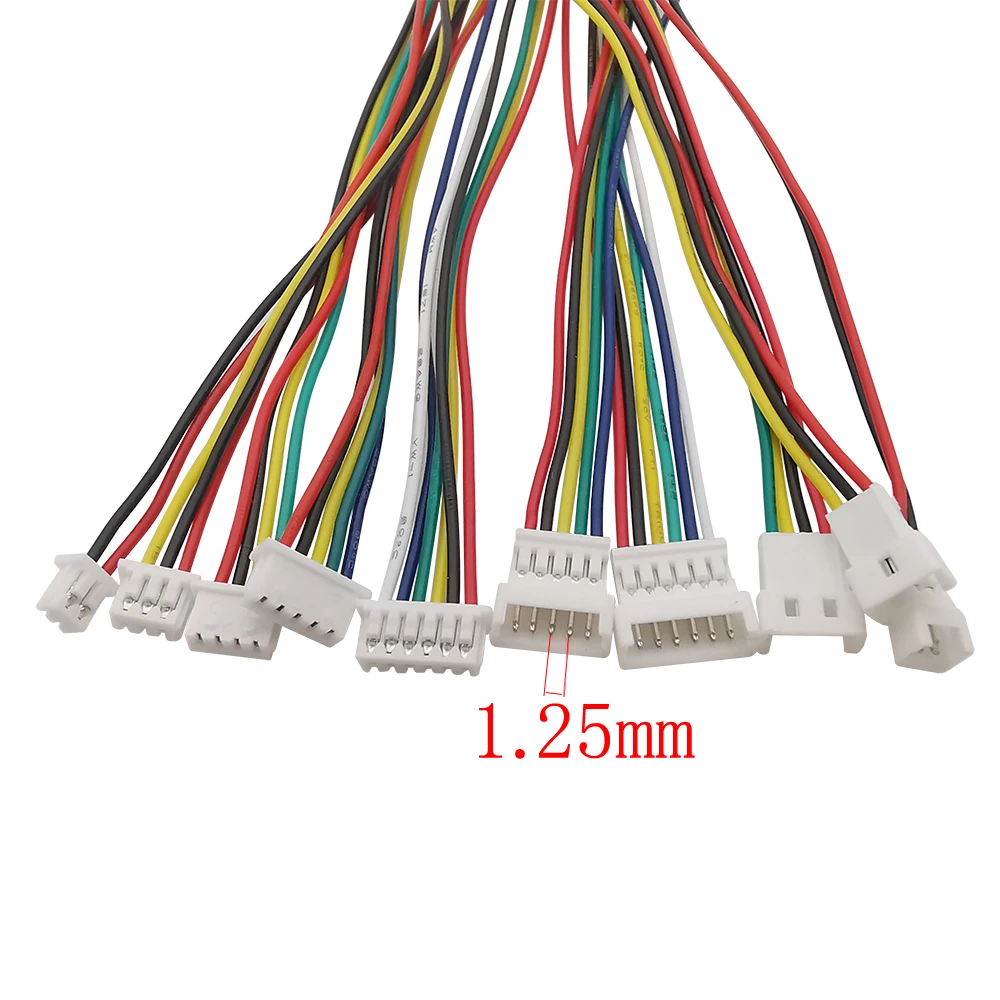 JST 2 Pines 1.25mm Conectores Micro Conector de Macho y Hembra