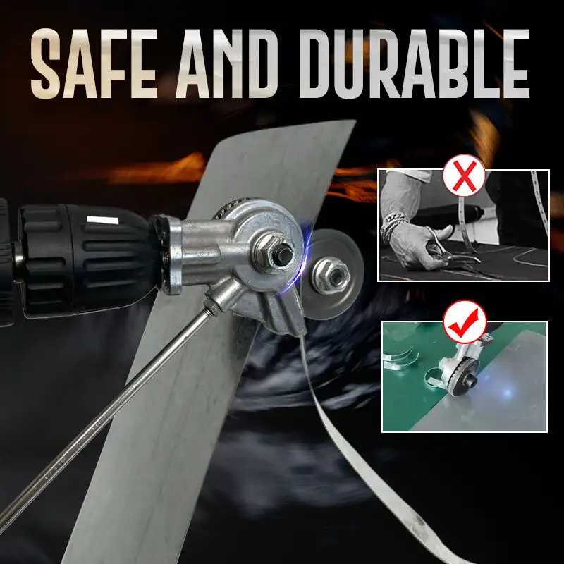 Electric Drill Plate Cutter Metal Sheet Cutter Tool Free Cutting Tool Nibbler Sheet Metal Cut Plate Punch Scissors Dropshipping 3