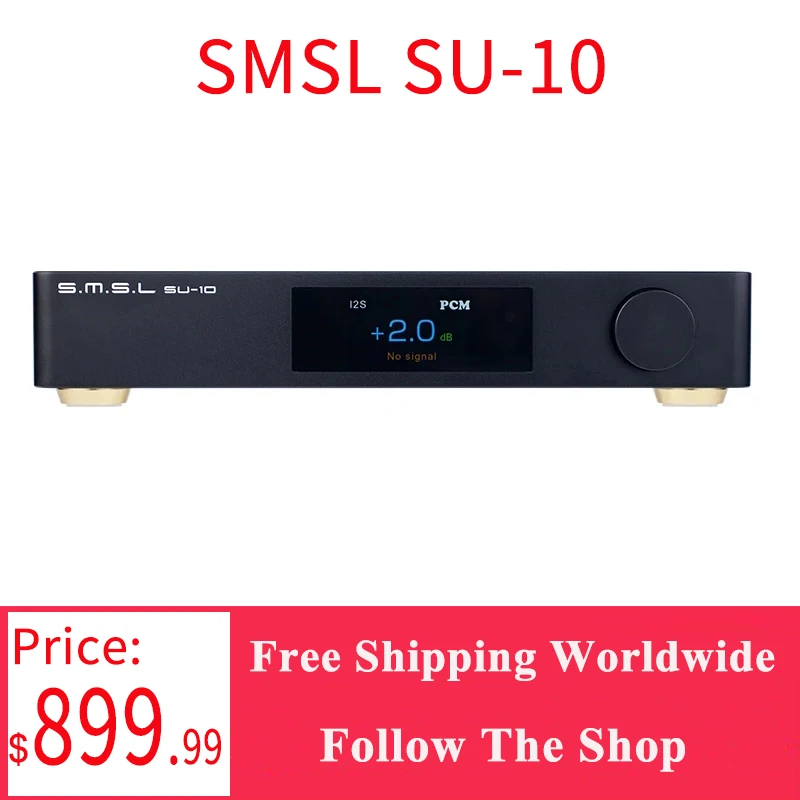 

SMSL SU-10 MQA Decoder Support MQA-CD Dual ES9038PRO Hi-Res Audio DAC 32Bit/768kHz DSD512 Support LDAC,Aptx/HD,SBC,AAC SU10 DAC