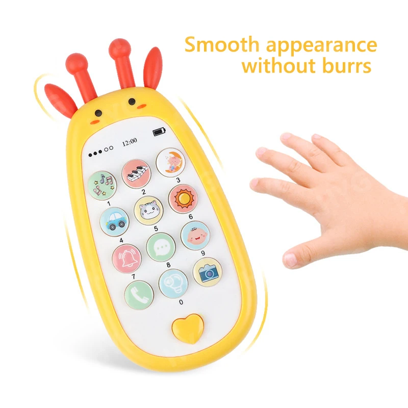 Simulation baby toys mobile phone children's phone teether music story bilingual early education toys 4