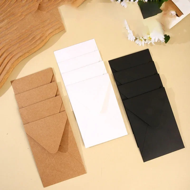 50pcs/lot 16x11cm Envelope 150g Kraft Paper Postcards for Wedding Invitation Vertical Envelopes Business Supplies Stationery