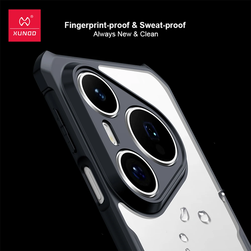 Xundd Shockproof Airbag Phone Case with Camera Protection and Clear Acrylic+TPU Shell