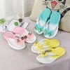 2024 Summer Baby Girls Slippers Children PVC Cartoon Bow Bear Print Flips Flops Beachwear Outdoor Non-slip Kids Shoes Size 24-35 5
