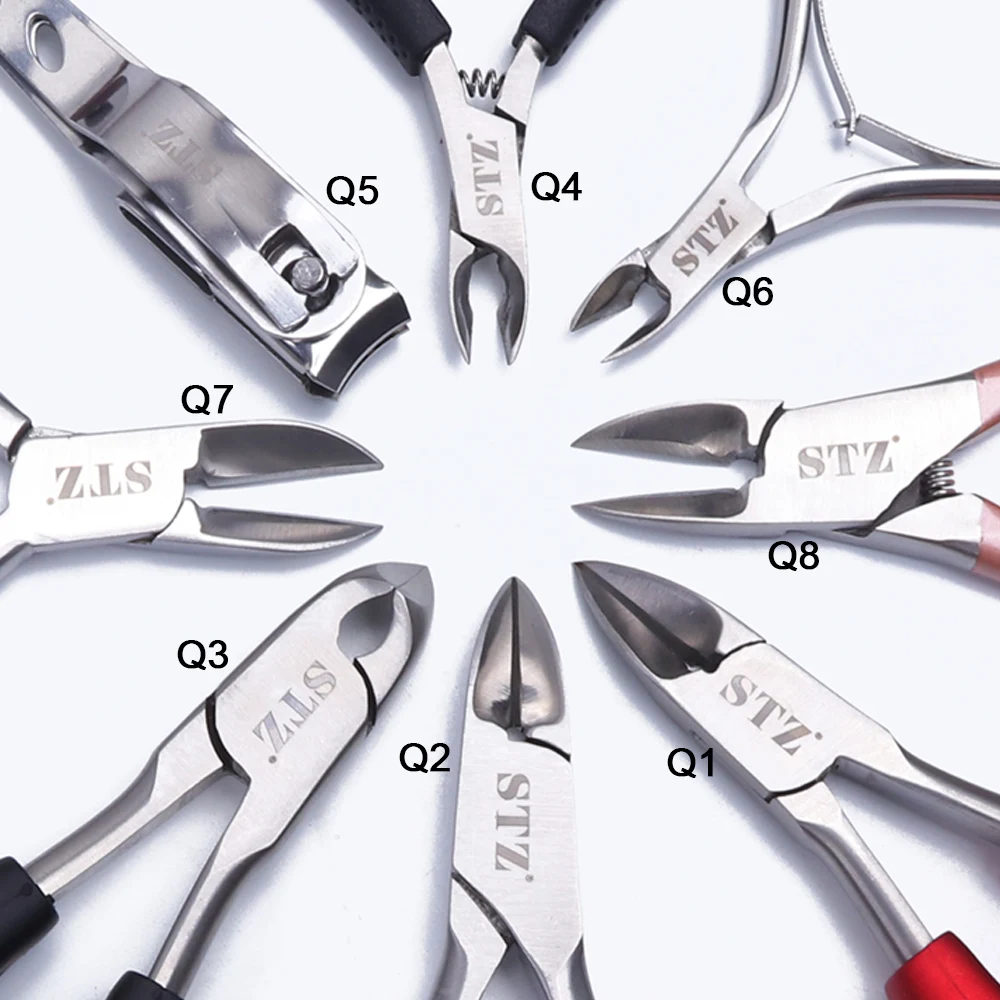 Podiatry Nail Clippers Nail Correction Nippers Clipper Cutter Dead Skin Dirt Remover Stainless Steel Knife Pedicure JIQ1-8-2 1PC