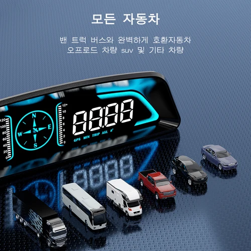 WYOBD G3 GPS HUD 자동 속도계 헤드 업 디스플레이 자동차 스마트 디지털 알람 알림 미터 모든 자동차에 대한 전자 액세서리 3