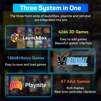 Boîte de lancement de disque dur de jeu Portable de 3 to/Retrobat/Playnite Console de jeu rétro avec plus de 17300 jeux AAA/3D/Retro pour PS4/PS3/PS2/Switch/Wii 5