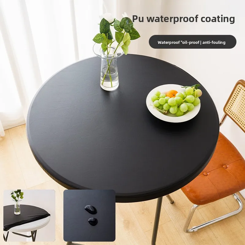 Enhanced Waterproof and Oil-Resistant Elastic Table Cover for Indoor and Outdoor Use