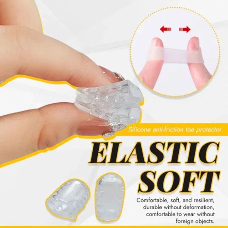 10 Pcs/lot Toe Protector Thumb Care Silicone Soft Breathable Foot Corns Blisters Toe Cap Cover Finger Protection Relief Pains