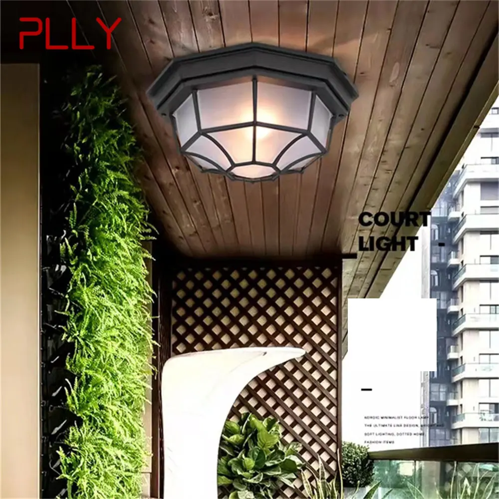 PLLY European Style Ceiling Light Outdoor Modern LED Lamp Waterproof for Home Corridor Decoration