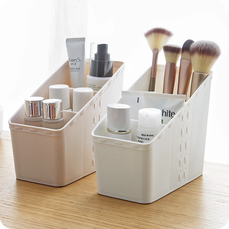 WBBOOMING 2 Colors Plastic Makeup Organizer Cosmetics Storage Container Drawer Home Office Desktop Sundries Jewelry Storage Box 5