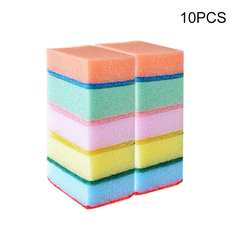 Cleaning Sponges 10Pcs/Set Dishwashing Kitchen Scrub Pot Rust Removal