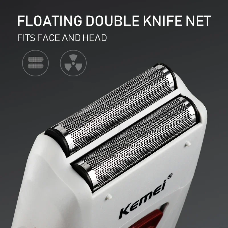 Kemei KM-3382 Men's Electric Shaver  USB Charging Shaving Machine Cordless Shaver Male Professional Hair Clipper Shaved Head 2