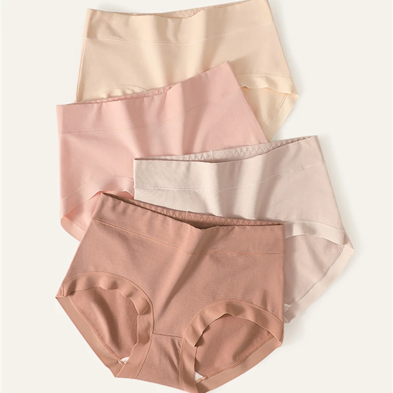 

New Women Cotton Panties Sexy Mid-waist Underwear for Female Solid Color Briefs Comfortable Undearpants Intimates Lingerie