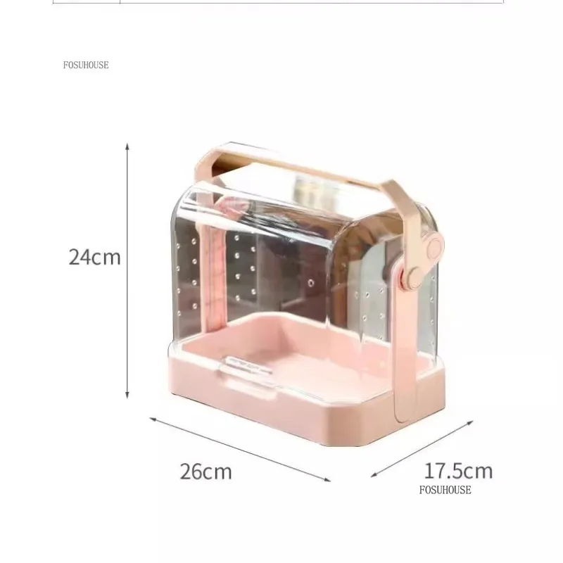 겨울 앵무새에 아크릴 휴대용 테이크 아웃 새장 절연 상자 장 케이지 새 홈 새 액세서리 케이지