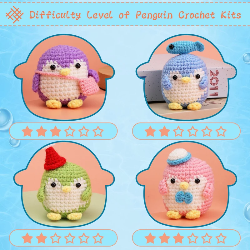 Penguin Crochet Kit 2
