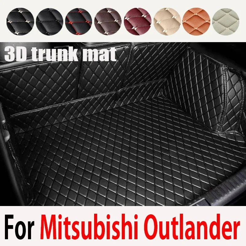 Tappetini Per Bagagliaio Posteriore In Pelle Per Mitsubishi Outlander Phev Gn 2022 2023 2024 7 Posti Tappetini Impermeabili Tappetini Per Bagagliaio C