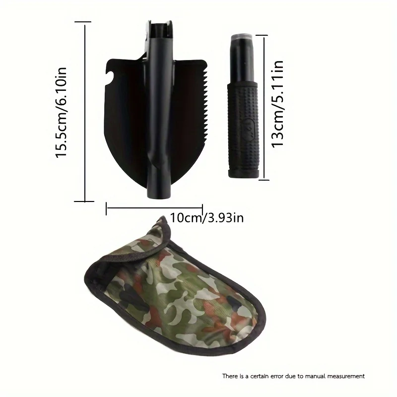 Description Picture 6 of itemCompact 5-in-1 Survival Shovel - Durable Stainless Steel Tactical Spade with Compass, Saw & Bottle Opener for Outdoor Adventures