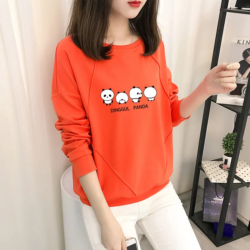 Long-sleeved Casual Sweatshirt Set Large Size Spring and Autumn Women's Set