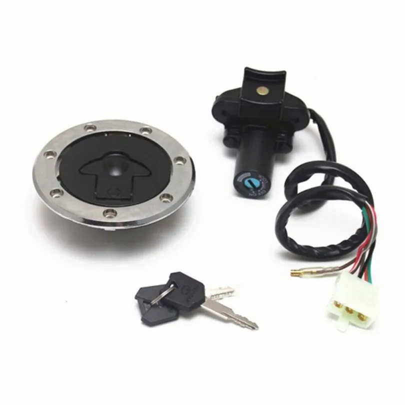 Ignition Switch Lock Fuel Gas Cap Key Set Fit For ZX6R ZX7R ZX9R ZZR600 ZXR