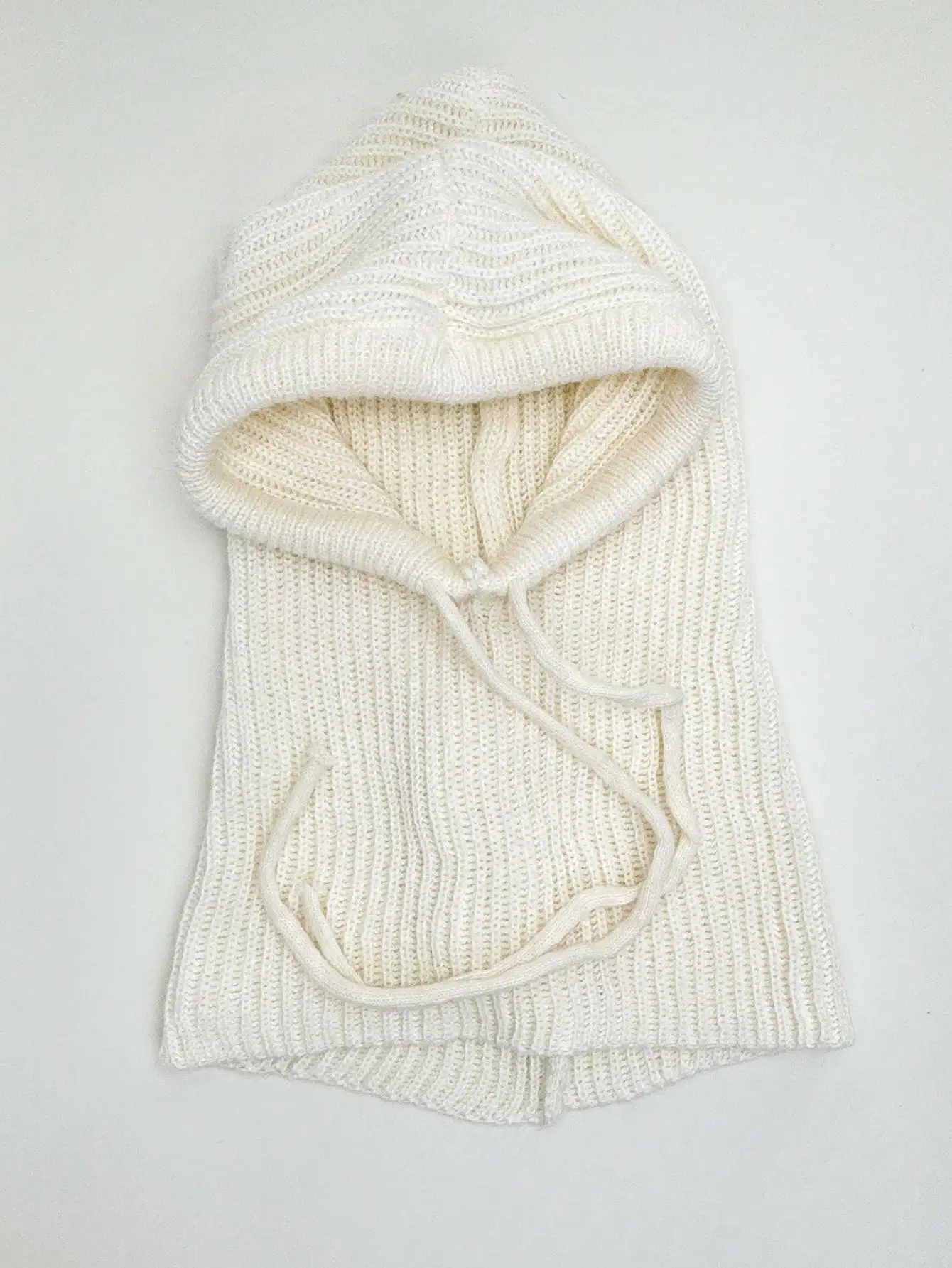 Women's Fashion Knitted Hooded Balaclava Shawl - Thick & Warm Winter Beanie