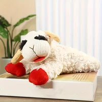 1Pcs Squeaky Plush Lamb & Alpaca Dog Toys - Soft, Durable Chew Play for Medium Breeds 2