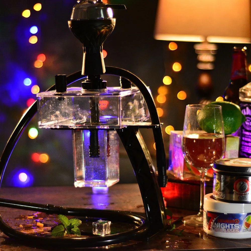 Acrylic Shisha Hookah Set with Silicone Hookah Bowl Smoking Water Pipe hookah accessories hookah set