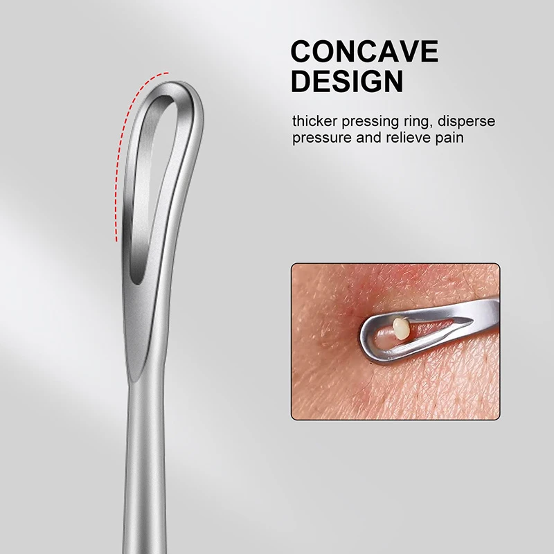 2 In 1 Pimple Popper Tool Blackhead Remover Acne Needle Removing Treatment Whitehead Popping Zit Nose Face Blemish Extractor blackhead remover acne remover