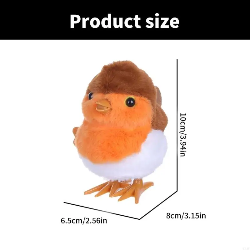 W3JF Jumping Wind Up Toy,Clockwork Toy Animal Wind Up Toy Hopping Robin Windup