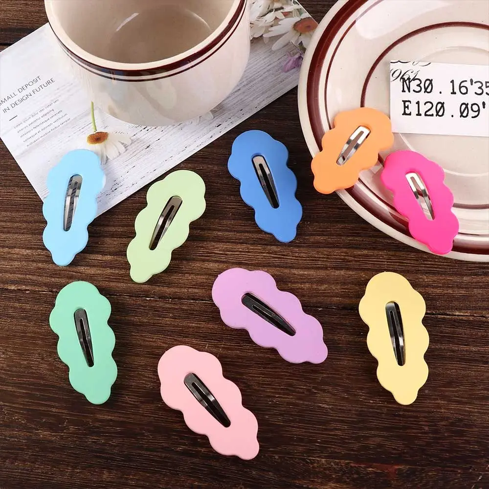 

Headwear Gifts Candy Color For Women For Girl Bangs Clip Wave Hair Clip Female Barrettes Hair Accessories Korean Style Hairpin
