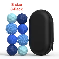Magnetic Stress Relief Fidget Toy - Calming Sensory Gift (S 8 - pack Blue)