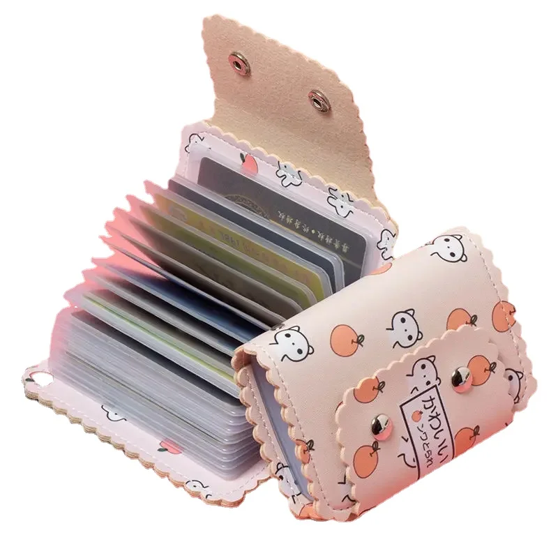 

ID Credit Cards Holder Bag Purse Cartoon Cat Dog Prints Bank Credit Business Cards Cover Case Holder Wallets Bag Organizer